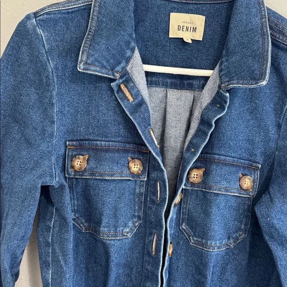 Sezane Blue Denim Jean Jumpsuit - Picture 3 of 6